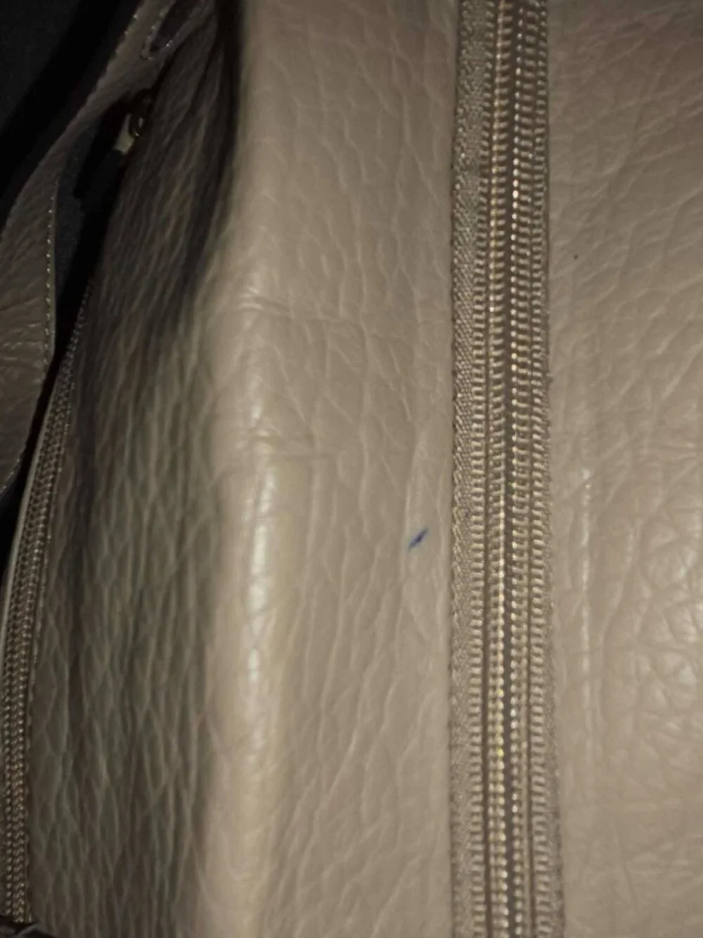 Nicole Miller New York Taupe Faux Leather Shoulder Tote Bag Crossbody Purse